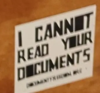 I cannot read your documents