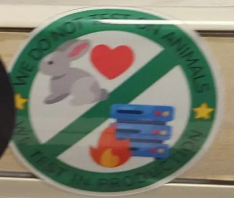 We do not test on animals, we test in production
